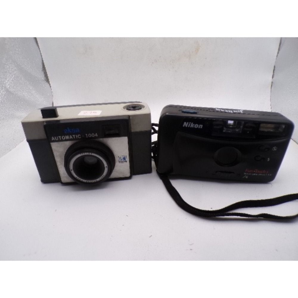 Nikon Fun Touch 4 Jim Beam & Aksa Automatic 1004 35 Vintage Film Camera Untested